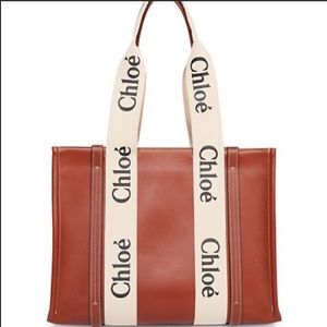 Chloe Woody Tote Leather